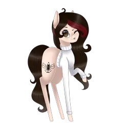 Size: 2000x2000 | Tagged: safe, artist:bonniebatman, derpibooru import, oc, oc:blits, unofficial characters only, earth pony, pony, clothes, female, high res, mare, raised hoof, simple background, solo, sweater, transparent background