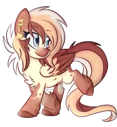 Size: 800x871 | Tagged: safe, artist:aniowo, derpibooru import, oc, oc:heavenly hazelnut, unofficial characters only, pegasus, pony, fluffy, solo