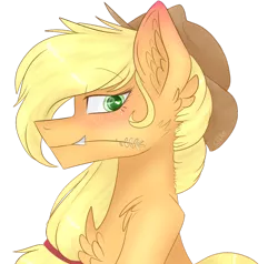 Size: 1024x973 | Tagged: safe, artist:coffeebeanu, derpibooru import, applejack, pony, simple background, solo, transparent background