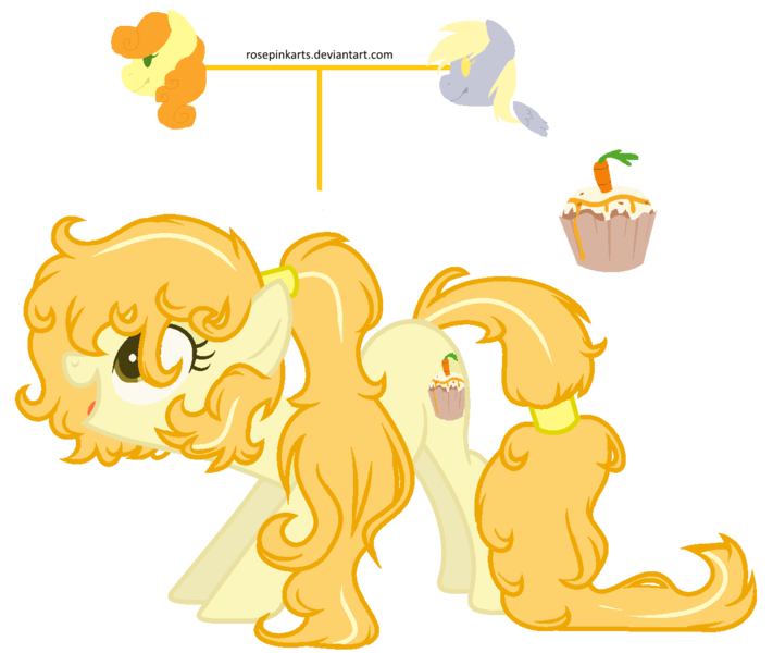 Size: 1282x1082 | Tagged: safe, artist:rosepinkarts, derpibooru import, carrot top, derpy hooves, golden harvest, oc, oc:healthy sugar, earth pony, pony, base used, cutie mark, derpytop, female, lesbian, magical lesbian spawn, mare, offspring, parent:carrot top, parent:derpy hooves, parent:golden harvest, parents:derpytop, shipping, simple background, transparent background