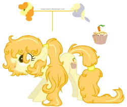 Size: 1282x1082 | Tagged: safe, artist:rosepinkarts, derpibooru import, carrot top, derpy hooves, golden harvest, oc, oc:healthy sugar, earth pony, pony, base used, cutie mark, derpytop, female, lesbian, magical lesbian spawn, mare, offspring, parent:carrot top, parent:derpy hooves, parent:golden harvest, parents:derpytop, shipping, simple background, transparent background