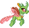 Size: 98x96 | Tagged: animated, artist:botchan-mlp, background changeling, changedling, changeling, cute, cuteling, derpibooru import, desktop ponies, flying, gif, pixel art, safe, simple background, solo, sprite, to where and back again, transparent background