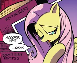 Size: 816x674 | Tagged: artist:andypriceart, derpibooru import, fluttershy, idw, safe, solo, spoiler:comic, spoiler:comic48