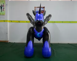 Size: 1218x965 | Tagged: balloon, bootleg, derpibooru import, hongyi, inflatable, irl, nightmare moon, photo, solo, specially placed hole, suggestive