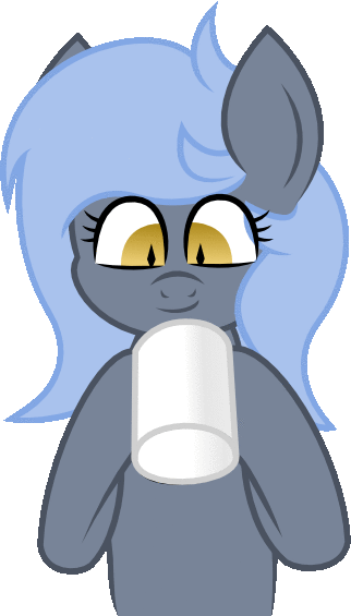 Size: 322x565 | Tagged: safe, artist:plone, derpibooru import, oc, oc:panne, unofficial characters only, bat pony, pony, animated, cup, drinking, gif, licking, simple background, solo, tongue out, transparent background