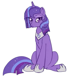 Size: 495x549 | Tagged: safe, artist:lulubell, derpibooru import, oc, oc:moonlight eve, unofficial characters only, pony, unicorn, female, jewelry, magical lesbian spawn, mare, next generation, offspring, parent:princess luna, parent:twilight sparkle, parents:twiluna, regalia, solo