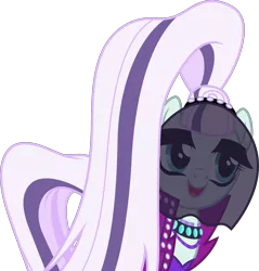 Size: 4782x5000 | Tagged: absurd resolution, artist:dashiesparkle, coloratura, countess coloratura, derpibooru import, safe, simple background, solo, .svg available, the mane attraction, transparent background, vector