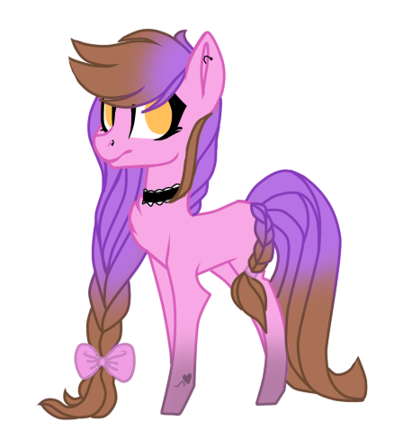 Size: 458x478 | Tagged: safe, artist:xxmissteaxx, derpibooru import, oc, oc:agata, unofficial characters only, earth pony, pony, bow, braid, female, hair bow, mare, simple background, solo, transparent background