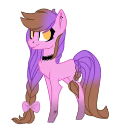 Size: 458x478 | Tagged: safe, artist:xxmissteaxx, derpibooru import, oc, oc:agata, unofficial characters only, earth pony, pony, bow, braid, female, hair bow, mare, simple background, solo, transparent background