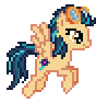 Size: 88x94 | Tagged: safe, artist:botchan-mlp, derpibooru import, indigo zap, ponified, pegasus, pony, equestria girls, animated, cute, desktop ponies, equestria girls ponified, female, flying, gif, goggles, mare, pixel art, simple background, solo, sprite, transparent background, zapabetes