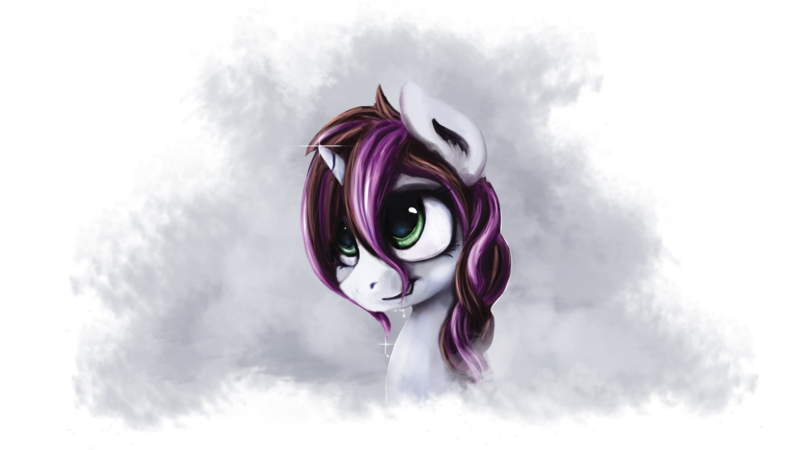 Size: 3200x1800 | Tagged: safe, artist:thefloatingtree, derpibooru import, oc, oc:rosy stripes, unofficial characters only, pony, unicorn, solo, steam, wet mane