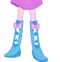 Size: 3994x4121 | Tagged: safe, artist:teentitansfan201, derpibooru import, edit, vector edit, pinkie pie, equestria girls, absurd resolution, boots, clothes, cropped, high heel boots, legs, pictures of legs, simple background, skirt, solo, transparent background, vector