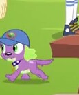 Size: 115x138 | Tagged: safe, derpibooru import, screencap, microchips, spike, spike the regular dog, valhallen, dog, equestria girls, legend of everfree, background human, cap, clothes, hat, picture for breezies, running, shoes, sneakers, socks