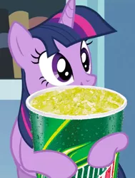Size: 816x1080 | Tagged: safe, derpibooru import, edit, twilight sparkle, pony, unicorn, /mlp/, 4chan, cute, female, hug, mountain dew, open mouth, smiling, solo, twilight holding food
