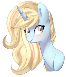 Size: 1024x1200 | Tagged: safe, artist:slasharu, derpibooru import, oc, unofficial characters only, pony, unicorn, bust, female, mare, portrait, simple background, solo, transparent background