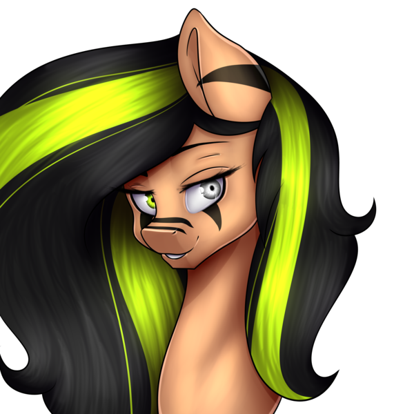 Size: 4200x4200 | Tagged: safe, artist:yeadatchantilly, derpibooru import, oc, unofficial characters only, earth pony, pony, absurd resolution, bust, female, heterochromia, mare, portrait, simple background, solo, transparent background