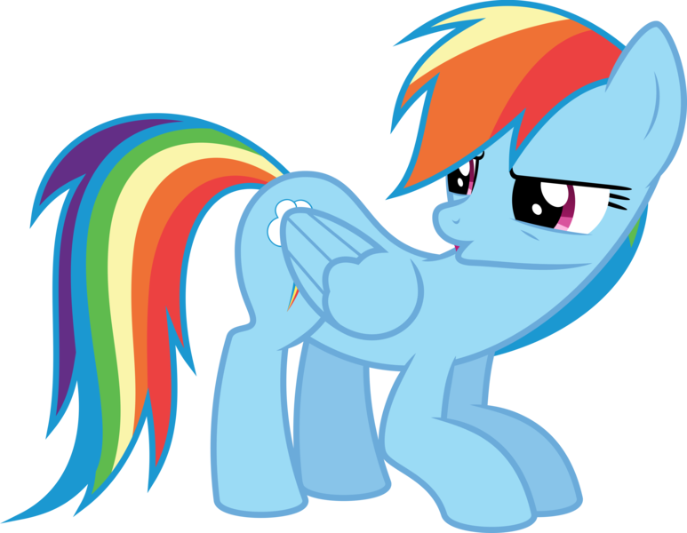 Size: 8247x6400 | Tagged: safe, artist:parclytaxel, derpibooru import, rainbow dash, pegasus, pony, tanks for the memories, .svg available, absurd resolution, crouching, duckface, female, lidded eyes, looking back, mare, rainbow dash is not amused, simple background, solo, transparent background, unamused, vector