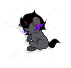 Size: 1287x1240 | Tagged: safe, artist:godoffury, artist:punzil504, derpibooru import, king sombra, pony, unicorn, baby, baby pony, colt, colt sombra, cute, eyes closed, male, side, simple background, sleeping, solo, sombra eyes, sombradorable, transparent background, vector, younger