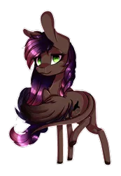 Size: 749x1085 | Tagged: safe, artist:xxmissteaxx, derpibooru import, oc, oc:evening owler, unofficial characters only, pegasus, pony, chibi, female, mare, raised leg, simple background, solo, transparent background