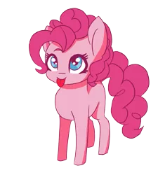 Size: 845x900 | Tagged: safe, artist:kameomia, derpibooru import, pinkie pie, pony, .psd available, :p, looking up, simple background, solo, tongue out, transparent background