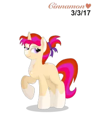 Size: 2048x2732 | Tagged: safe, artist:cinnamon-swirls, derpibooru import, oc, oc:twinkle starnote, unofficial characters only, pony, unicorn, hair ribbon, offspring, parent:starlight glimmer, parent:sunburst, parents:starburst, simple background, solo, transparent background