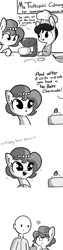 Size: 792x3168 | Tagged: safe, artist:tjpones, derpibooru import, oc, oc:brownie bun, oc:ms. trottopolis, oc:richard, unofficial characters only, earth pony, human, pony, horse wife, :o, c:, cake, cheesecake, comic, cooking, cute, descriptive noise, dilated pupils, everything went better than expected, eyes closed, eyes on the prize, female, food, freckles, grayscale, happy, heart, horse noises, human male, husband and wife, male, mare, meme, monochrome, no bake cheesecake, ocbetes, open mouth, raised eyebrow, simple background, smiling, sparkles, starry eyes, watching, white background, wingding eyes