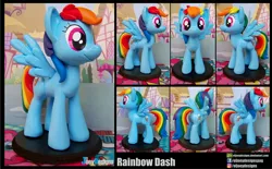 Size: 4022x2490 | Tagged: safe, artist:eljoeydesigns, derpibooru import, rainbow dash, pony, absurd resolution, sculpture, traditional art