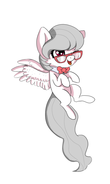 Size: 1200x2000 | Tagged: safe, artist:kameomia, derpibooru import, oc, oc:silver, unofficial characters only, pegasus, pony, .psd available, bowtie, female, filly, glasses, simple background, solo, transparent background