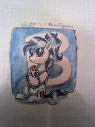 Size: 1536x2048 | Tagged: safe, artist:au32033, derpibooru import, oc, oc:vkontakte, ponified, unofficial characters only, pony, graph paper, russian, solo, traditional art, vkontakte