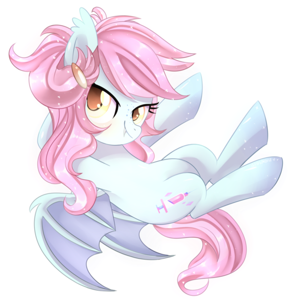 Size: 1024x1077 | Tagged: safe, artist:slasharu, derpibooru import, oc, oc:sweet poison, unofficial characters only, bat pony, pony, female, flying, mare, simple background, solo, transparent background