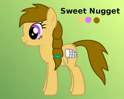 Size: 400x320 | Tagged: safe, artist:platinumdrop, derpibooru import, oc, oc:sweet nugget, unofficial characters only, earth pony, pony, female, gradient background, mare, solo