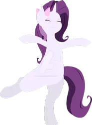 Size: 1024x1383 | Tagged: safe, artist:obscuredragone, derpibooru import, oc, oc:violin melody, unofficial characters only, pony, unicorn, bipedal, happy, ponysona, simple background, solo, transparent background, vector, watermark