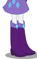 Size: 3262x5274 | Tagged: safe, artist:teentitansfan201, derpibooru import, edit, vector edit, rarity, equestria girls, absurd resolution, boots, clothes, cropped, high heel boots, legs, pictures of legs, simple background, skirt, solo, transparent background, vector