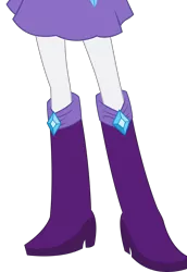 Size: 5137x7483 | Tagged: safe, artist:teentitansfan201, derpibooru import, edit, vector edit, rarity, equestria girls, absurd resolution, boots, clothes, cropped, high heel boots, legs, pictures of legs, simple background, skirt, solo, transparent background, vector