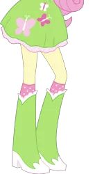 Size: 4985x9073 | Tagged: safe, artist:teentitansfan201, derpibooru import, edit, vector edit, fluttershy, equestria girls, absurd resolution, boots, clothes, cropped, high heel boots, legs, pictures of legs, raised leg, simple background, skirt, socks, solo, transparent background, vector