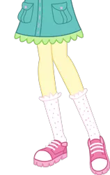 Size: 1007x1590 | Tagged: safe, artist:teentitansfan201, derpibooru import, edit, vector edit, fluttershy, equestria girls, legend of everfree, camp everfree outfits, clothes, cropped, legs, pictures of legs, shoes, shorts, simple background, socks, solo, transparent background, vector