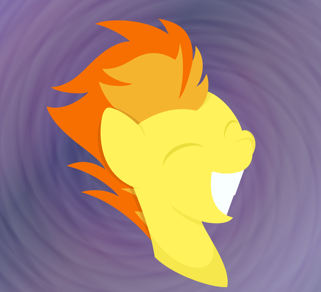Size: 2640x2400 | Tagged: abstract background, artist:tuppkam1, bust, derpibooru import, happy, high res, lineless, portrait, safe, smiling, solo, spitfire