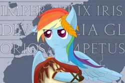 Size: 3000x2000 | Tagged: artist:yinglongfujun, crusader kings, crusader kings 2, dead source, derpibooru import, latin, laurel wreath, map, rainbow dash, roman, safe, solo