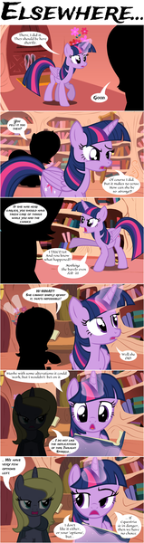 Size: 1000x3772 | Tagged: safe, artist:flash equestria photography, derpibooru import, twilight sparkle, twilight sparkle (alicorn), oc, oc:moonshroud, alicorn, pony, hunted luna, book, cloak, clothes, glowing horn, magic, telekinesis