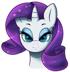 Size: 1070x1115 | Tagged: artist:hearlesssoul, bust, derpibooru import, looking at you, portrait, rarity, safe, simple background, smiling, solo, transparent background