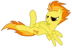 Size: 871x588 | Tagged: suggestive, artist:derphed, derpibooru import, spitfire, pegasus, pony, .svg available, bedroom eyes, female, implied masturbation, looking at you, mare, show accurate, simple background, solo, solo female, spread wings, svg, transparent background, vector, wingboner