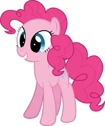 Size: 2161x2586 | Tagged: safe, artist:derphed, derpibooru import, pinkie pie, earth pony, pony, simple background, smiling, solo, transparent background