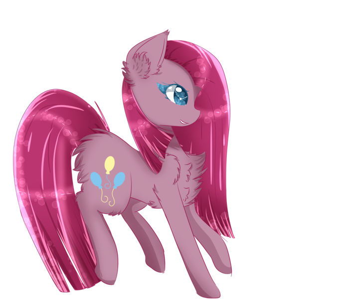 Size: 3000x2520 | Tagged: safe, artist:little-sketches, derpibooru import, pinkie pie, earth pony, pony, chest fluff, fluffy, high res, makeup, pinkamena diane pie, simple background, solo, transparent background