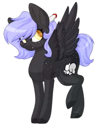 Size: 1341x1599 | Tagged: safe, artist:amazing-artsong, artist:ohhoneybee, derpibooru import, oc, oc:cloudy night, unofficial characters only, pegasus, pony, colored pupils, female, mare, raised leg, simple background, solo, transparent background