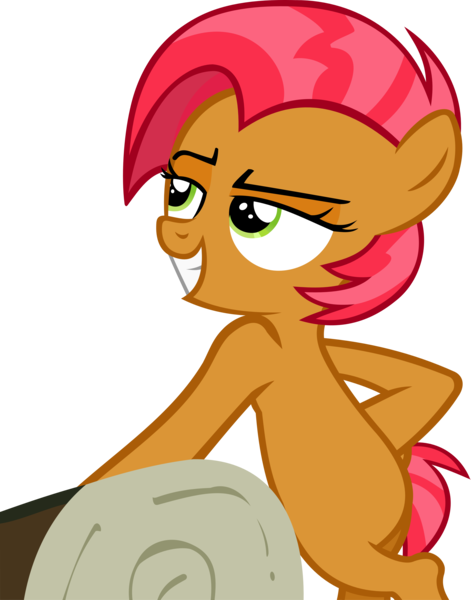 Size: 3742x4771 | Tagged: absurd resolution, artist:ironm17, babs seed, bipedal, cool, crossed hooves, derpibooru import, safe, simple background, sleepless in ponyville, smug, solo, transparent background, vector, wood