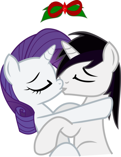 Size: 3479x4501 | Tagged: safe, artist:barrfind, derpibooru import, rarity, oc, oc:barrfind, pony, unicorn, absurd resolution, canon x oc, cuddling, eyes closed, female, kissing, love, male, rarifind, shipping, simple background, snuggling, straight, transparent background, vector