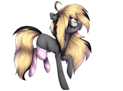 Size: 4200x3100 | Tagged: safe, artist:yeadatchantilly, derpibooru import, oc, unofficial characters only, earth pony, pony, absurd resolution, clothes, female, mare, raised hoof, simple background, socks, solo, striped socks, transparent background