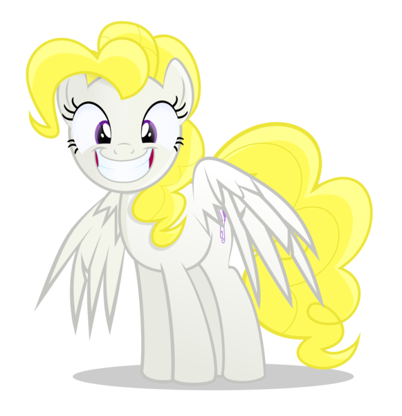 Size: 5000x5164 | Tagged: safe, artist:rainbownspeedash, derpibooru import, surprise, pegasus, pony, absurd resolution, big grin, g1 to g4, generation leap, simple background, solo, spread wings, transparent background, vector