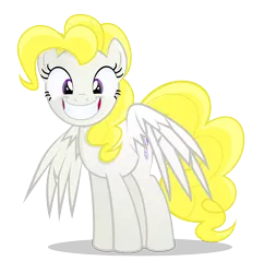 Size: 5000x5164 | Tagged: safe, artist:rainbownspeedash, derpibooru import, surprise, pegasus, pony, absurd resolution, big grin, g1 to g4, generation leap, simple background, solo, spread wings, transparent background, vector