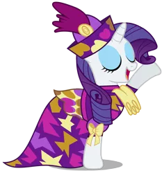 Size: 2835x3000 | Tagged: artist:brony-works, clothes, derpibooru import, dragon quest, dress, eyes closed, high res, rarity, safe, simple background, solo, transparent background, vector